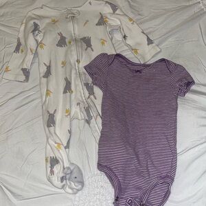Baby girl bodysuit and pijama 6 months
